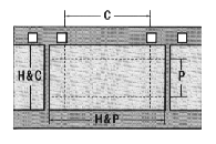 Figure 5 - APS Negative showing crop lines for different formats